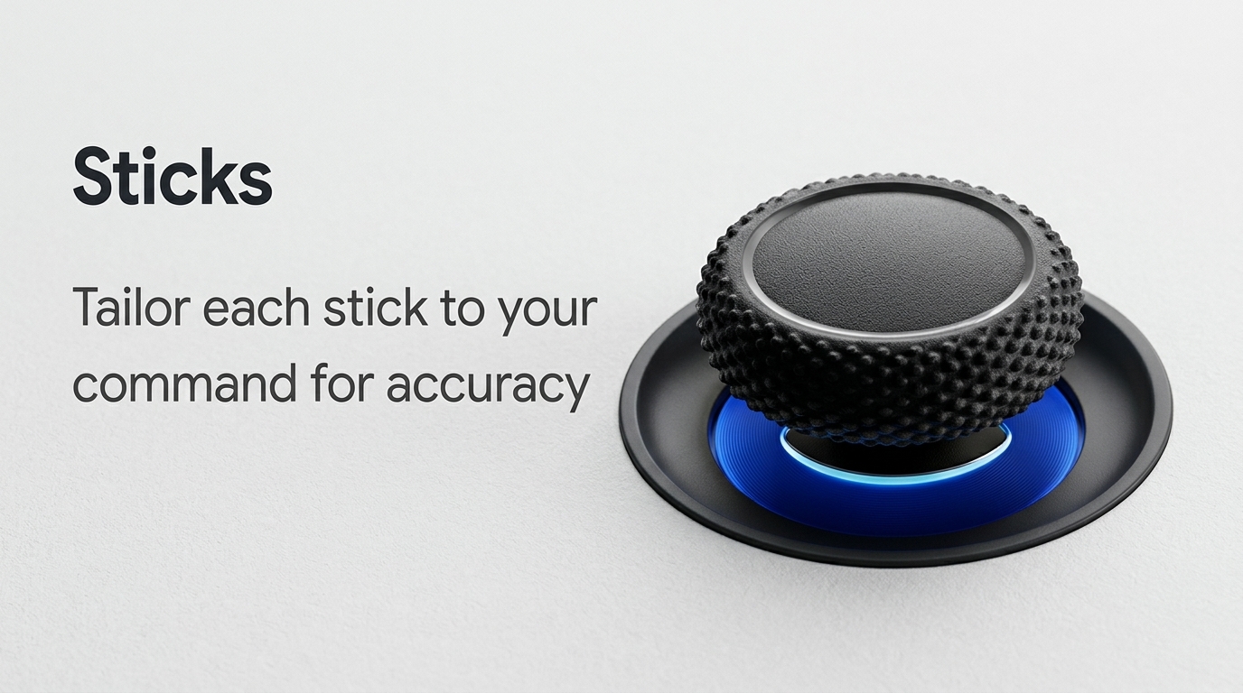 Analog Sticks com RGB RP6